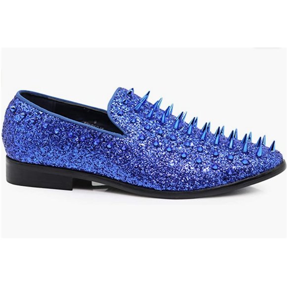 Men\'s Vintage Spike Dress Loafers Slip On Fashion Shoes Classic Tuxedo Dress Sho main image 6